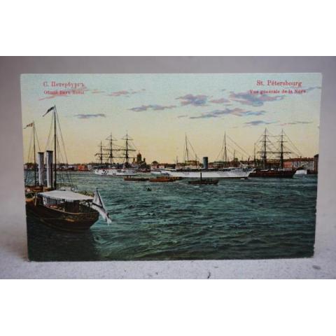 Vue generale de la Neva St Petersbourg Россия Postcard Carte Postale Ryssland 1910 talet