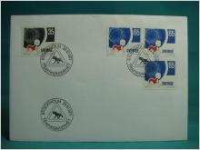 Trafiksäkerhet 20/10 1971 - FDC med Fint stämplade frimärken