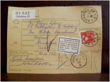 Frimärken på adresskort - stämplat 1962 - Göteborg 29 - Munkfors 1