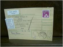 Paketanhopning + Paketavi med stämplade frimärken - 1962 - Arboga till Munkfors 