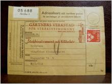 Frimärken på adresskort - stämplat 1961 - Arvika 1 - Karlstad
