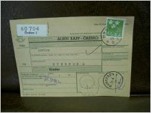 Paketavi med stämplade frimärken - 1964 - Örebro 1 till Munkfors