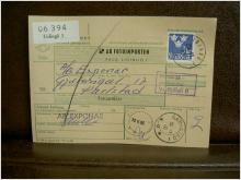 Frimärken  på adresskort - stämplat 1965 - Lidingö 1 - Karlstad 