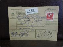 Frimärken  på adresskort - stämplat 1964 - Kristinehamn 3 - Munkfors 1