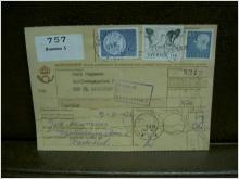Paketavi med stämplade frimärken - 1972 - Bromma 5 till Karlstad 1