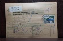 Poststämplat  adresskort med 11 frimärken - Göteborg 8 - Karlstad