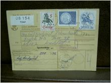 Paketavi med stämplade frimärken - 1972 - Ystad till Karlstad 1