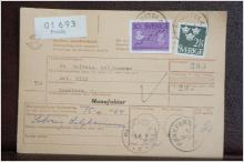 Frimärken på adresskort - stämplat 1964 - Fritsla - Munkfors