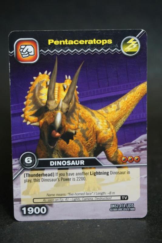 Dinosaur King Samlarkort Spelkort Pentaceratops 6 1900