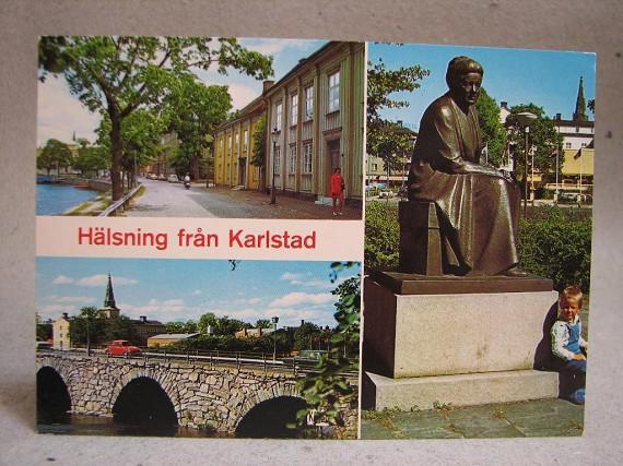 Flerbild Karlstad Värmland Oskrivet äldre vykort