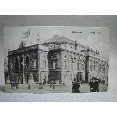 Kungliga Theater Köbenhavn Oskrivet Antikt vykort