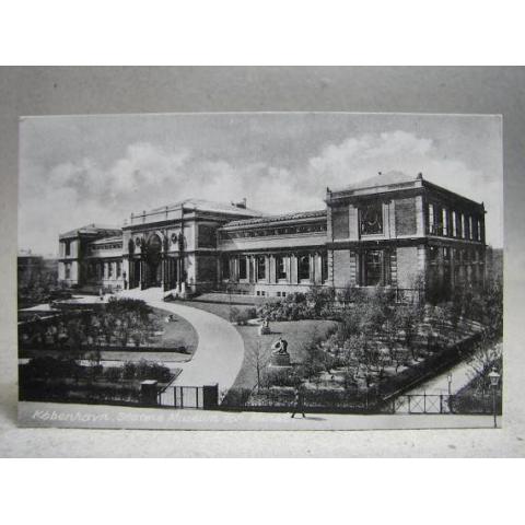 Statens Museum Köbenhavn 1951 skrivet gammalt vykort