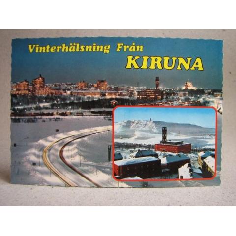 Kiruna Lappland Oskrivet Äldre vykort