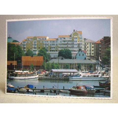 Vykort - Båtar i hamnen - Karlskrona