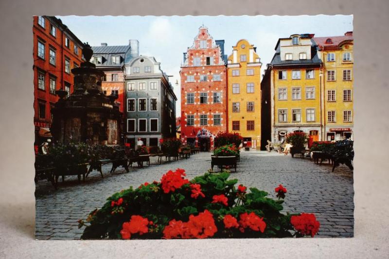 Stockholm Old Town  - skrivet vykort 