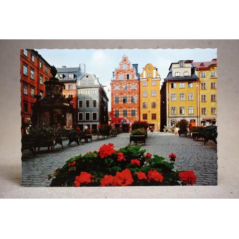Stockholm Old Town  - skrivet vykort 