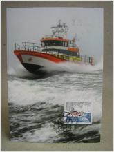 Vykort - Maximikort med fina stämplar på 2 frimärken - Sjöräddning
