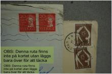 2 Brev med 2 +2  frimärken från 1949 Karlstad 