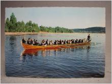 Kyrkbåt med Leksandsfolk  - Dalarna