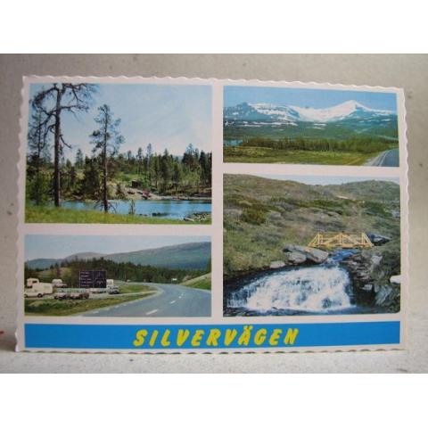Vyer från Silvervägen Lappland Oskrivet Äldre vykort