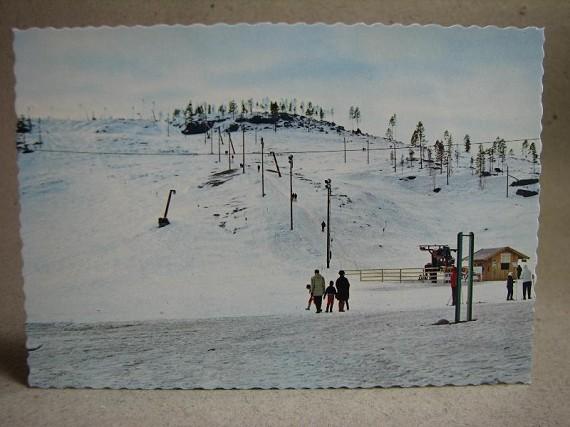 Skidliften Kanis Norrbotten Oskrivet äldre vykort