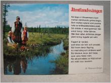 Folkliv och Jämtlandssången 1982 Jämtland skrivet äldre vykort