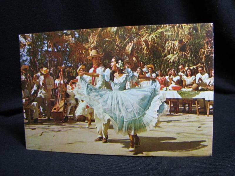 Bailando Joropo Baile Nacional Venezuela Äldre vykort 