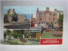 Folkliv North Berwick 1976 Skrivet gammalt vykort