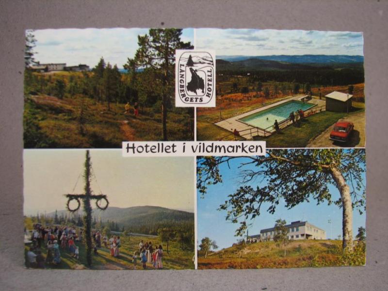 Vyer Långbergets Hotell 1982 Värmland skrivet äldre vykort