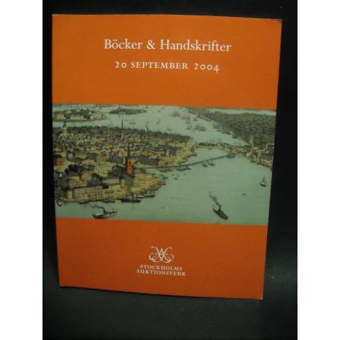 Stockholms auktionsverk Böcker & handskrifter - 20 september 2004