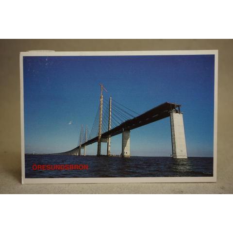 Öresundsbron under byggnad 2000 Skrivet äldre vykort