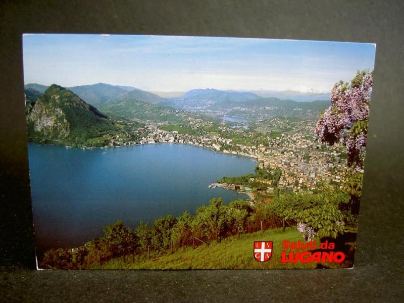 Vykort Schweiz Lugano