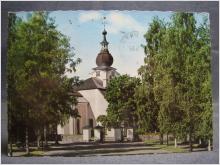 Vykort Leksand kyrka 1967 Dalarna