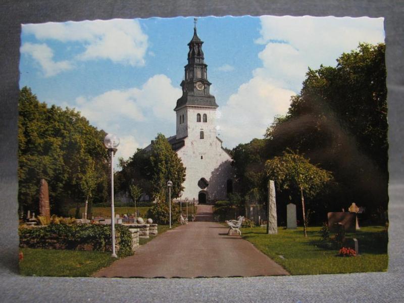 Vykort oskrivet Köping kyrka