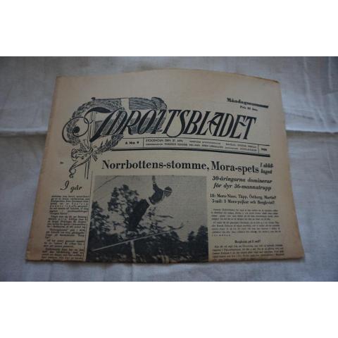 Idrottsbladet  1952 nr  9  - Sporthändelser under 1950-tal - Bl.a om  Mora-Nisse  .....