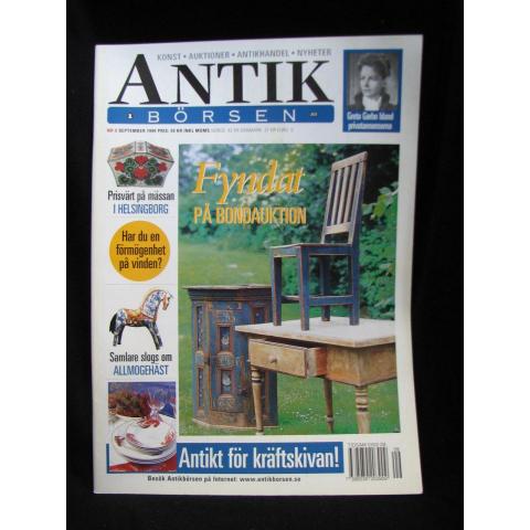 Antikbörsen Nr. 9 Sep 1999 / skattjakt på vinden, antikviteter som berättar, m.m