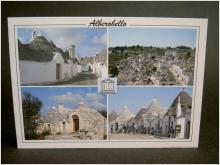 Vykort Italien Alberobello Flerbildskort