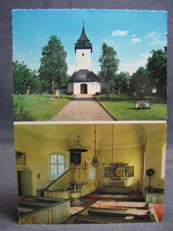 Vykort Sundby kyrka Strängnäs stift