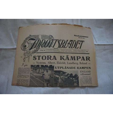 Idrottsbladet  1952 nr  115  - Sporthändelser under 1950-tal - Bl.a om Stora Kämpar .....