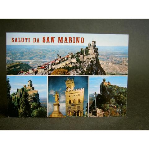 Vykort Italien San Marino Flerbildskort