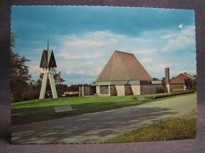 Vykort Lammhults kyrka 1975