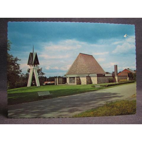 Vykort Lammhults kyrka 1975