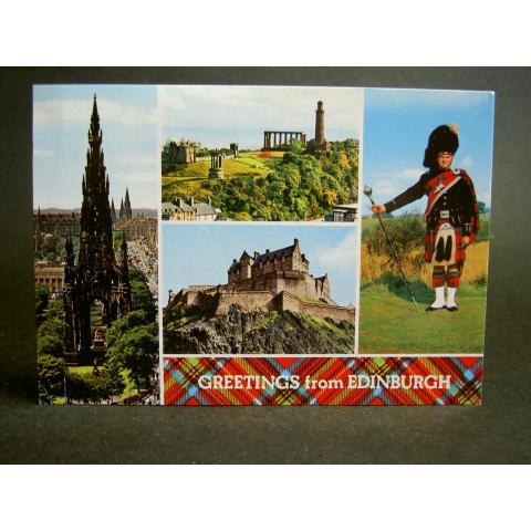 Vykort Storbritannien Edinburgh Flerbildskort