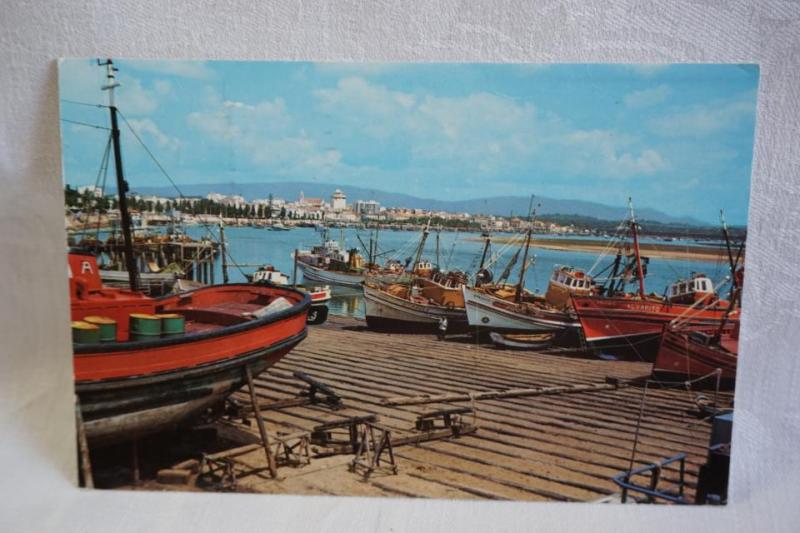 Vykort Båtar Portugal Algarve 1979