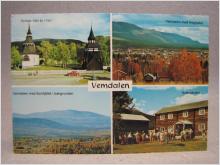 Folkliv samt vyer från Vemdalen 1980 Härjedalen skrivet äldre vykort