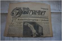 Idrottsbladet  1952 nr  43  - Sporthändelser under 1950-tal - Bl.a om Katastrofprogram i fotboll .......
