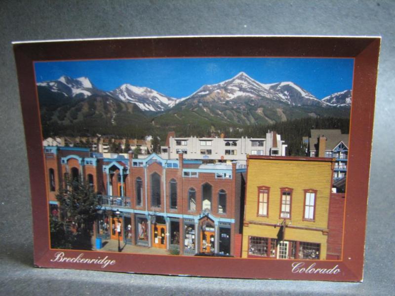 Vykort USA Breckenbridge i Colorado Ej stämplade frimärken