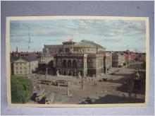 Kongliga Teater Bussar folk Köbenhavn 1952 Danmark Gammalt skrivet Vykort