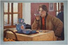 Germaschew Im TeeTraktir Riga Россия Postcard Carte Postale Lettland Ryssland 1910 talet