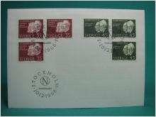 Nobeldagen 10/12 1968 - FDC med Fint stämplade frimärken